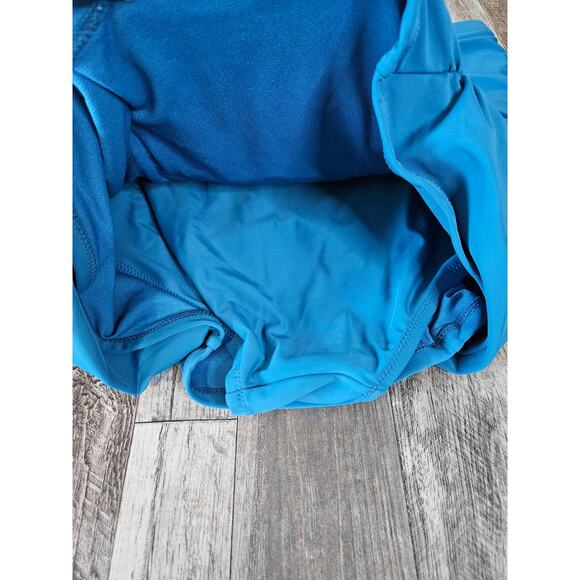 NWT Raisins Curve Swim Skirt Minimizer Costa Ruched Vacation Beach Turquoise 16W - Picture 5 of 9